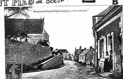 Ville de BEAUMONTPIEDDEBOEUF Carte postale ancienne