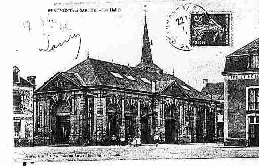 Ville de BEAUMONTSURSARTHE Carte postale ancienne Ville de BEAUMONTSURSARTHE Carte postale ancienne