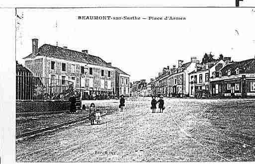 Ville de BEAUMONTSURSARTHE Carte postale ancienne