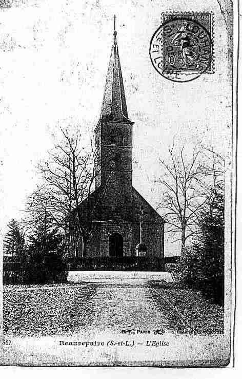 Ville de BEAUREPAIREENBRESSE Carte postale ancienne