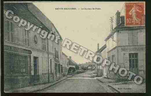 Ville de BETONBAZOCHES Carte postale ancienne