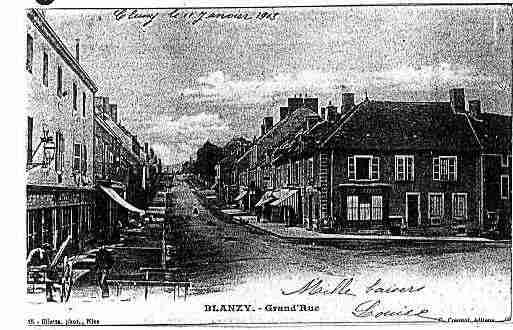 Ville de BLANZY Carte postale ancienne