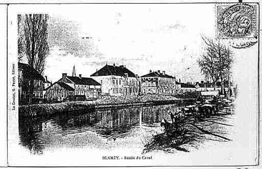 Ville de BLANZY Carte postale ancienne