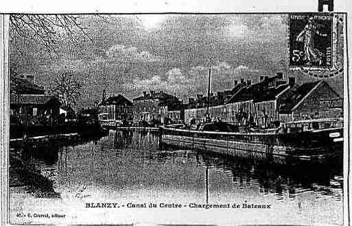 Ville de BLANZY Carte postale ancienne