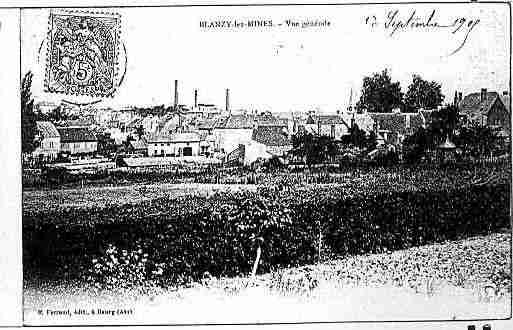 Ville de BLANZY Carte postale ancienne