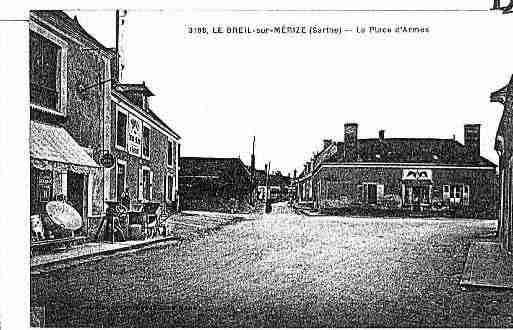 Ville de BREILSURMERIZE Carte postale ancienne