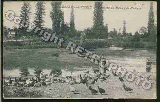 Ville de BRESSESURGROSNE Carte postale ancienne