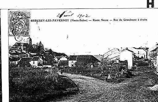 Ville de BREUREYLESFAVERNEY Carte postale ancienne