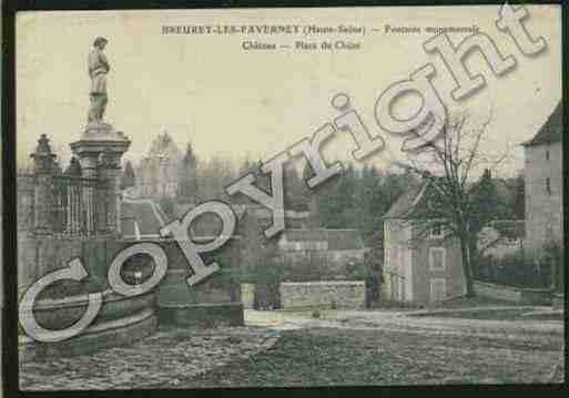 Ville de BREUREYLESFAVERNEY Carte postale ancienne