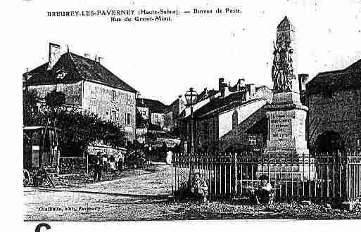 Ville de BREUREYLESFAVERNEY Carte postale ancienne