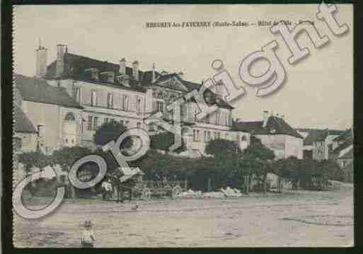 Ville de BREUREYLESFAVERNEY Carte postale ancienne