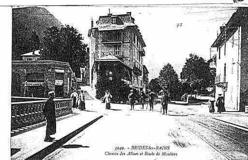 Ville de BRIDESLESBAINS Carte postale ancienne