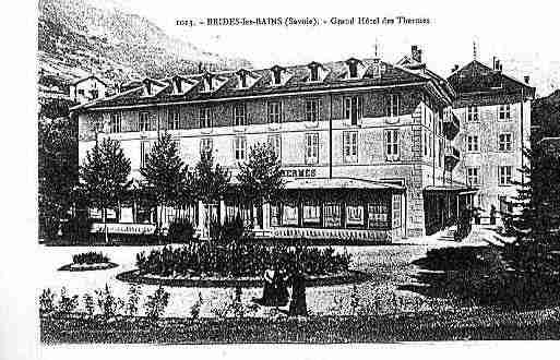 Ville de BRIDESLESBAINS Carte postale ancienne