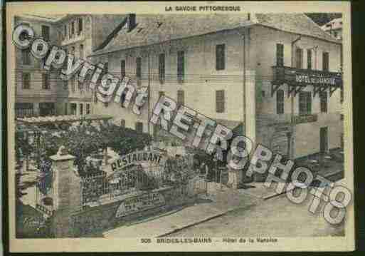 Ville de BRIDESLESBAINS Carte postale ancienne