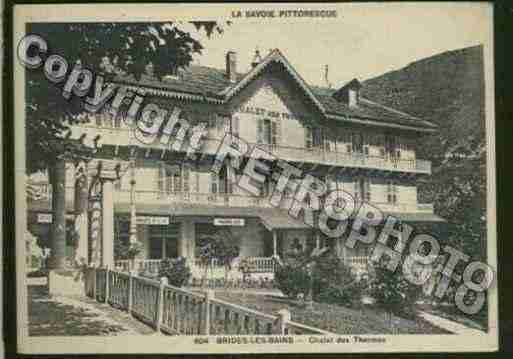 Ville de BRIDESLESBAINS Carte postale ancienne