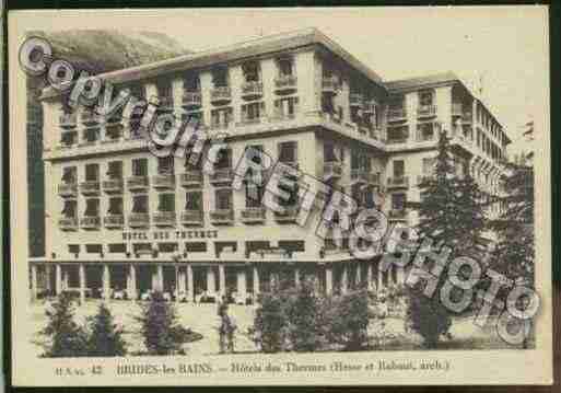 Ville de BRIDESLESBAINS Carte postale ancienne