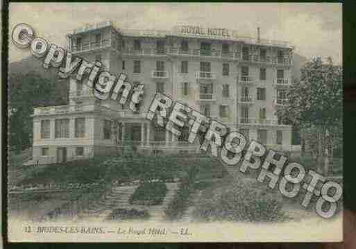 Ville de BRIDESLESBAINS Carte postale ancienne