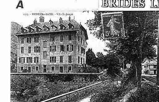 Ville de BRIDESLESBAINS Carte postale ancienne