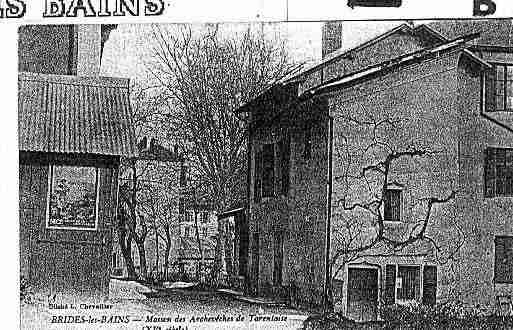 Ville de BRIDESLESBAINS Carte postale ancienne