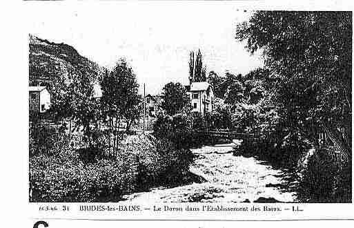 Ville de BRIDESLESBAINS Carte postale ancienne