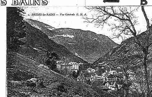 Ville de BRIDESLESBAINS Carte postale ancienne