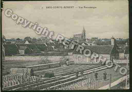 Ville de BRIECOMTEROBERT Carte postale ancienne