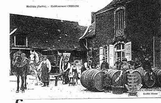 Ville de BRULON Carte postale ancienne