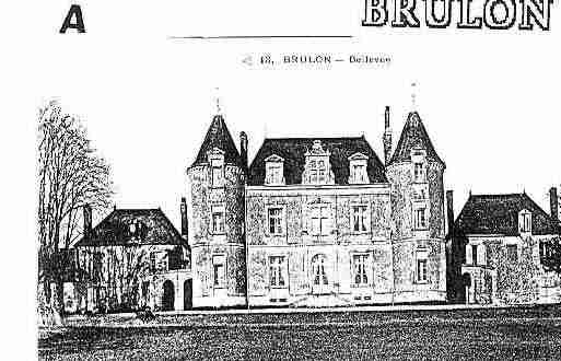 Ville de BRULON Carte postale ancienne