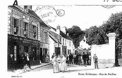 Ville de BUSSYSAINTGEORGES Carte postale ancienne