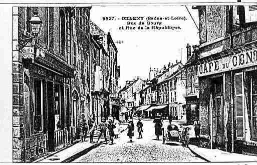 Ville de CHAGNY Carte postale ancienne