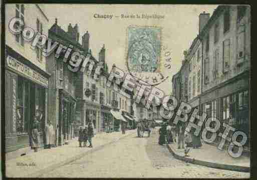 Ville de CHAGNY Carte postale ancienne