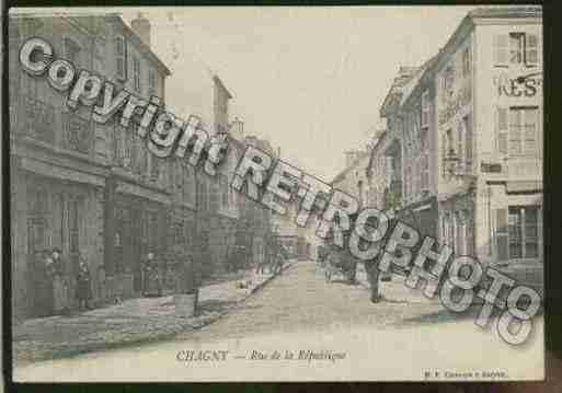 Ville de CHAGNY Carte postale ancienne