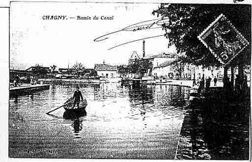 Ville de CHAGNY Carte postale ancienne
