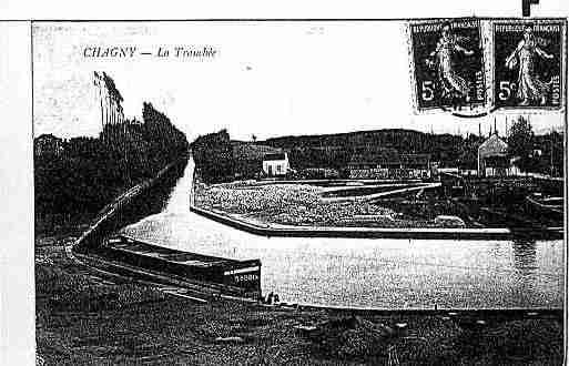 Ville de CHAGNY Carte postale ancienne