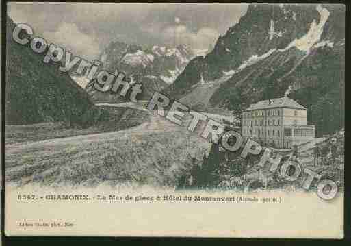 Ville de CHAMONIXMONTBLANC Carte postale ancienne