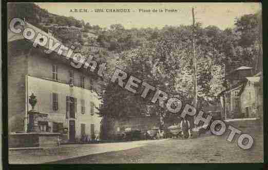 Ville de CHAMOUXSURGELON Carte postale ancienne