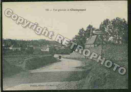 Ville de CHAMPAGNE Carte postale ancienne