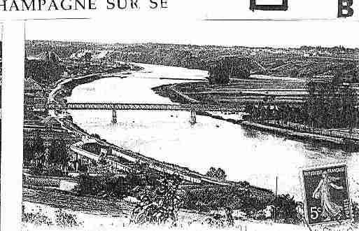 Ville de CHAMPAGNESURSEINE Carte postale ancienne