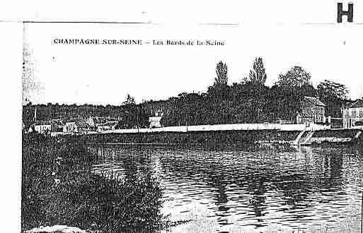 Ville de CHAMPAGNESURSEINE Carte postale ancienne