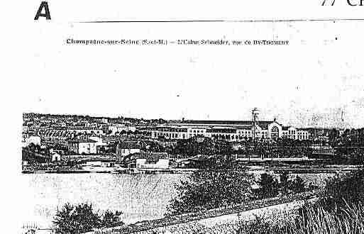 Ville de CHAMPAGNESURSEINE Carte postale ancienne