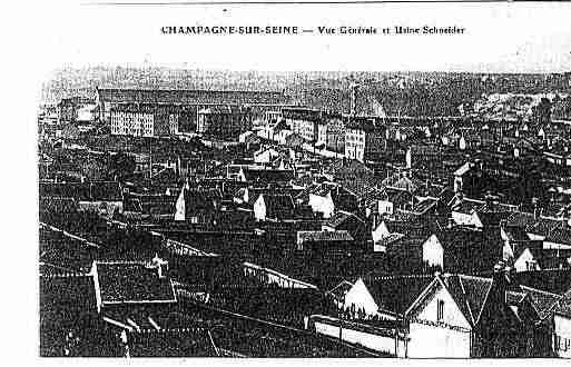 Ville de CHAMPAGNESURSEINE Carte postale ancienne