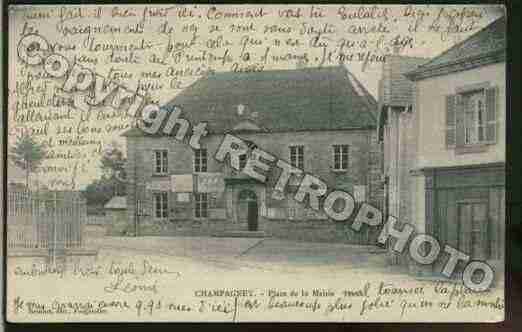 Ville de CHAMPAGNEY Carte postale ancienne