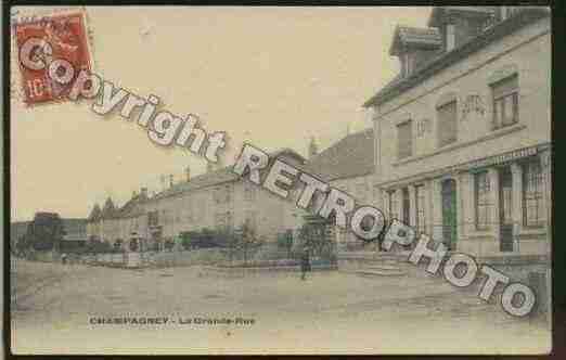 Ville de CHAMPAGNEY Carte postale ancienne