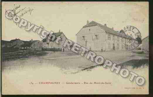 Ville de CHAMPAGNEY Carte postale ancienne