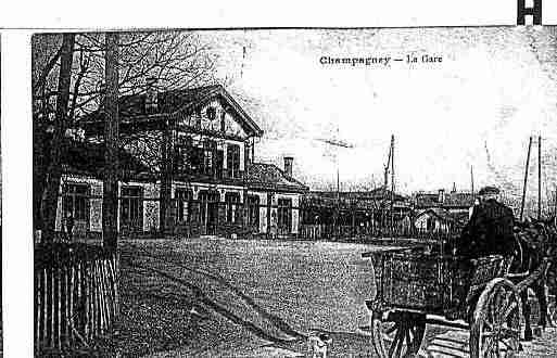 Ville de CHAMPAGNEY Carte postale ancienne