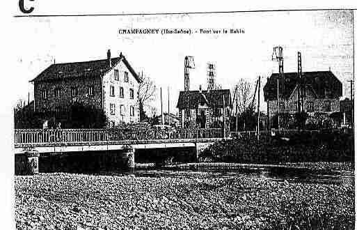 Ville de CHAMPAGNEY Carte postale ancienne