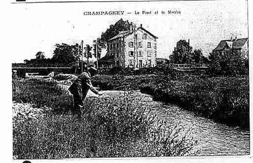 Ville de CHAMPAGNEY Carte postale ancienne