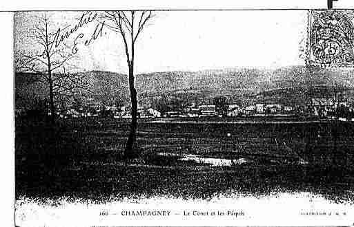 Ville de CHAMPAGNEY Carte postale ancienne