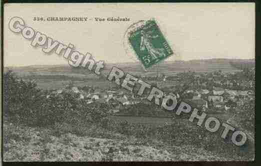 Ville de CHAMPAGNEY Carte postale ancienne