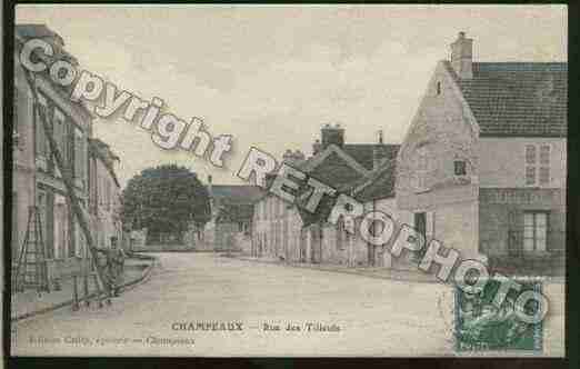 Ville de CHAMPEAUX Carte postale ancienne